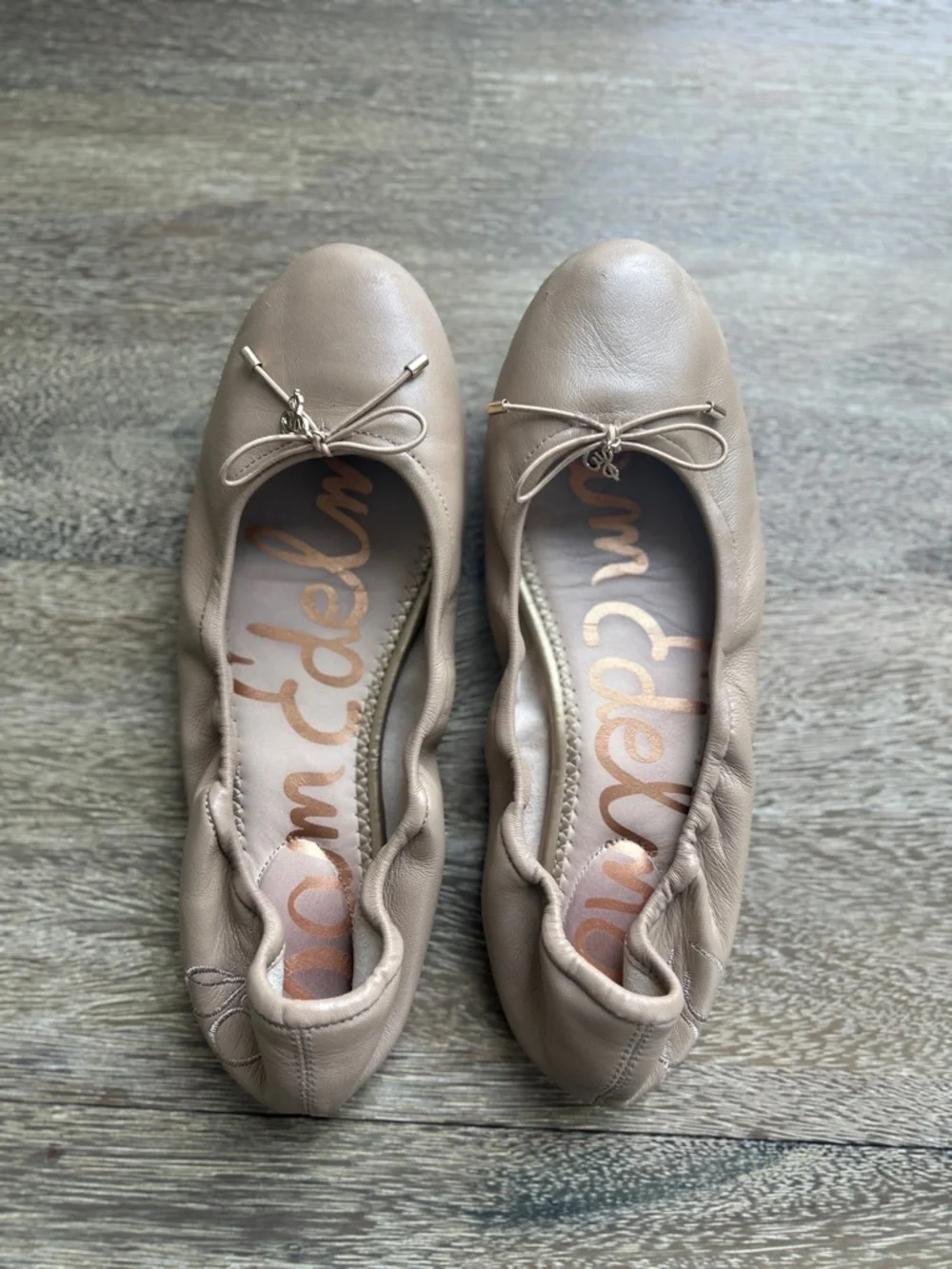 Sam Edelman Felicia Leather Ballet Flat, Tan Leather, Size 8 - Picture 1 of 8
